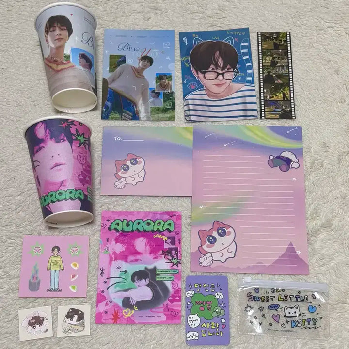 엔하이픈 정원 생카 굿즈 판매 양도 일괄 전시회 키링 컵홀더 엽서 포카