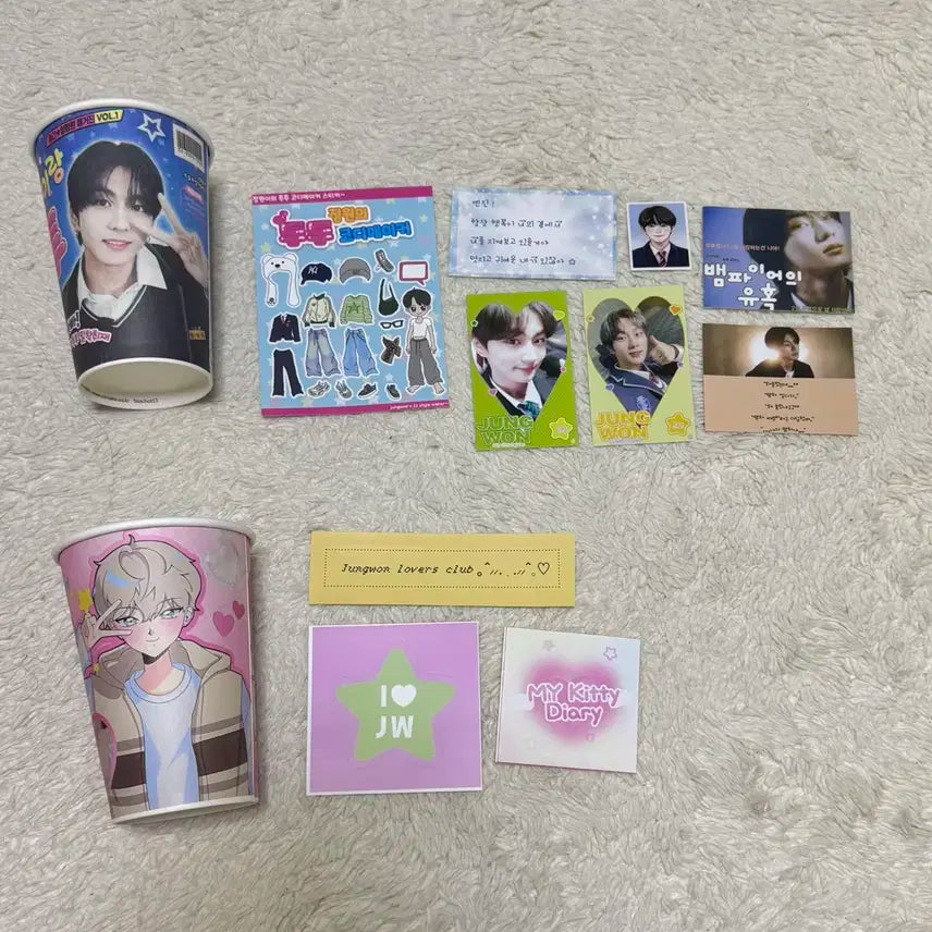 엔하이픈 정원 생카 굿즈 판매 양도 일괄 전시회 키링 컵홀더 엽서 포카