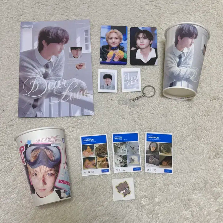 엔하이픈 정원 생카 굿즈 판매 양도 일괄 전시회 키링 컵홀더 엽서 포카