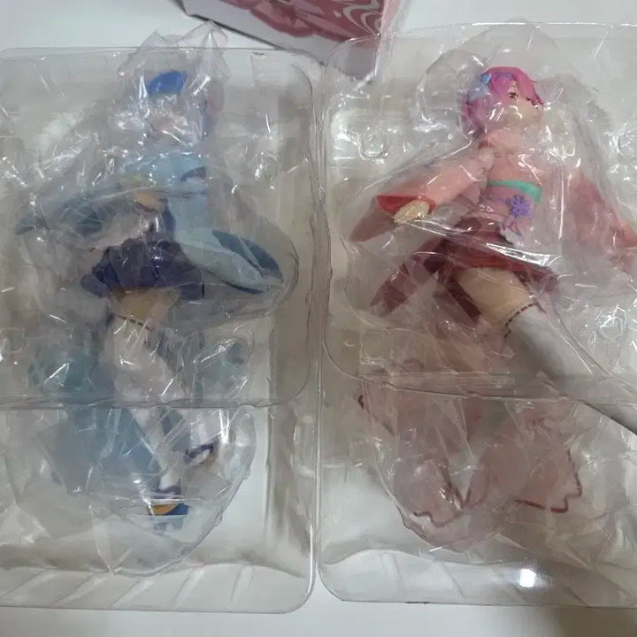 타이토 리제로 기모노 렘,람 피규어 세트 (개봉)