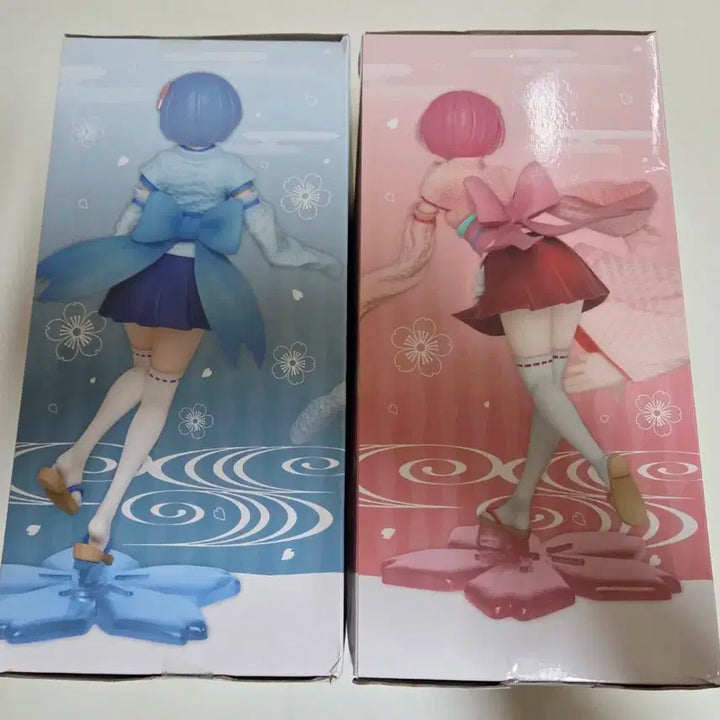 타이토 리제로 기모노 렘,람 피규어 세트 (개봉)