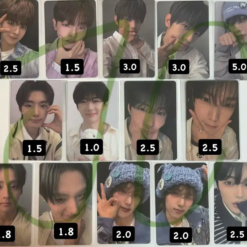 보이즈플래닛2 포카 최립유 정상현 강우진 이상원 장한음 전이정