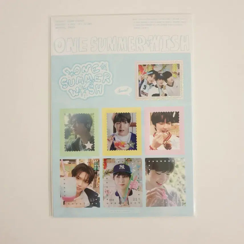 엔시티 위시 전시회 스티커 굿즈 사진 여름