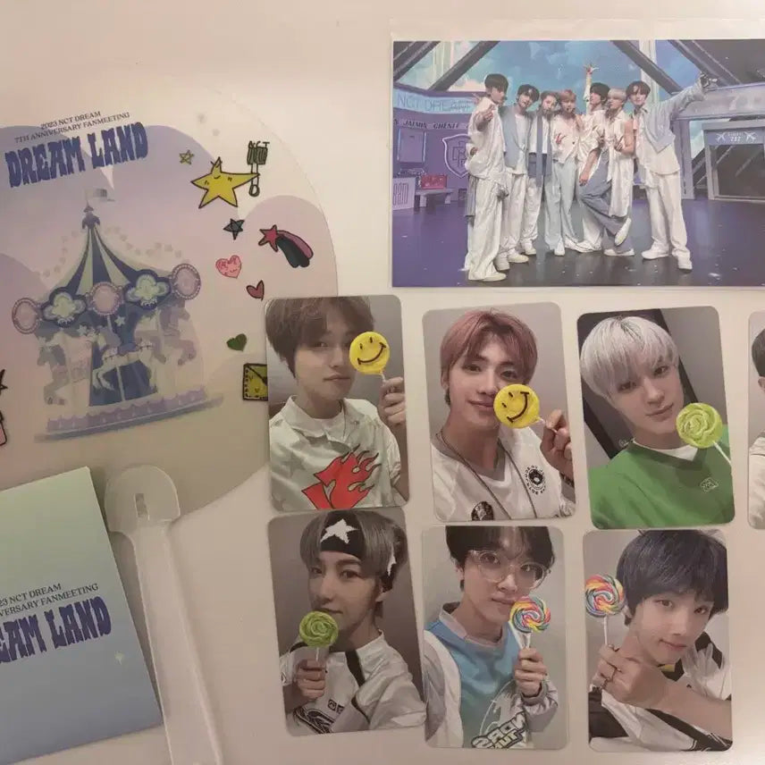 2023 엔시티드림 드림랜드 포카 부채 사진 일괄