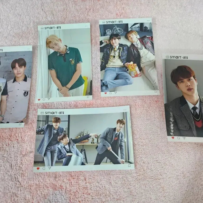 (5장일괄) 형이랑 초딩즈 조합 bts 방탄 스마트 포카