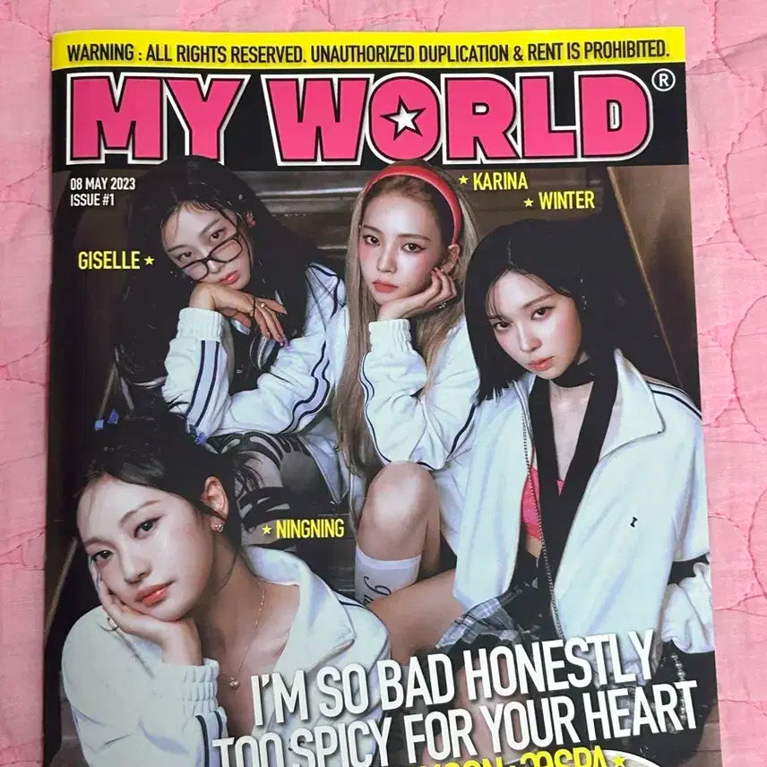 에스파 마이월드 앨범 스파이시 타겟반 양도 카리나 지젤 닝닝 윈터 포카