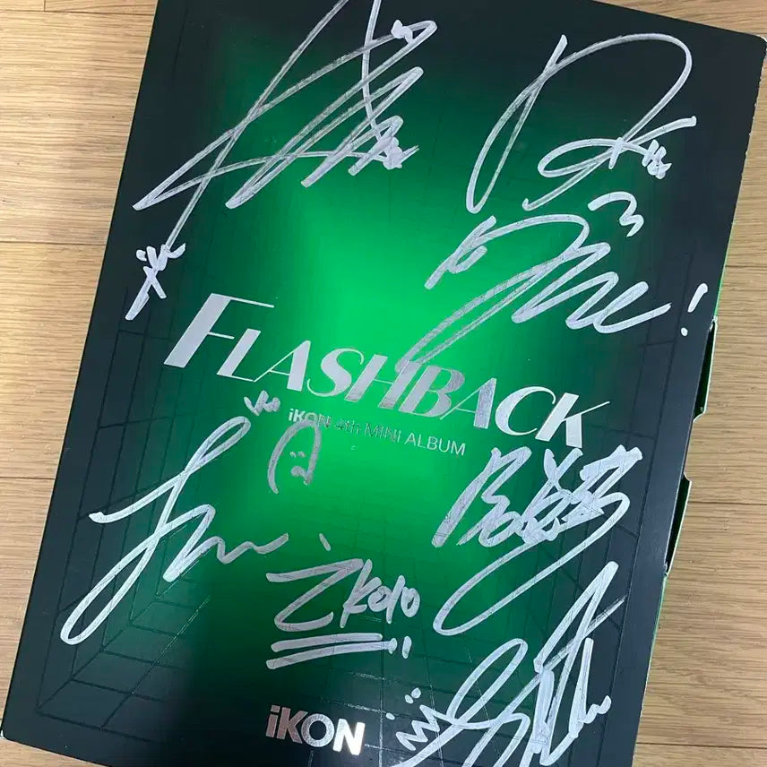 iKON Flashback 앨범 친필 사인 비매
