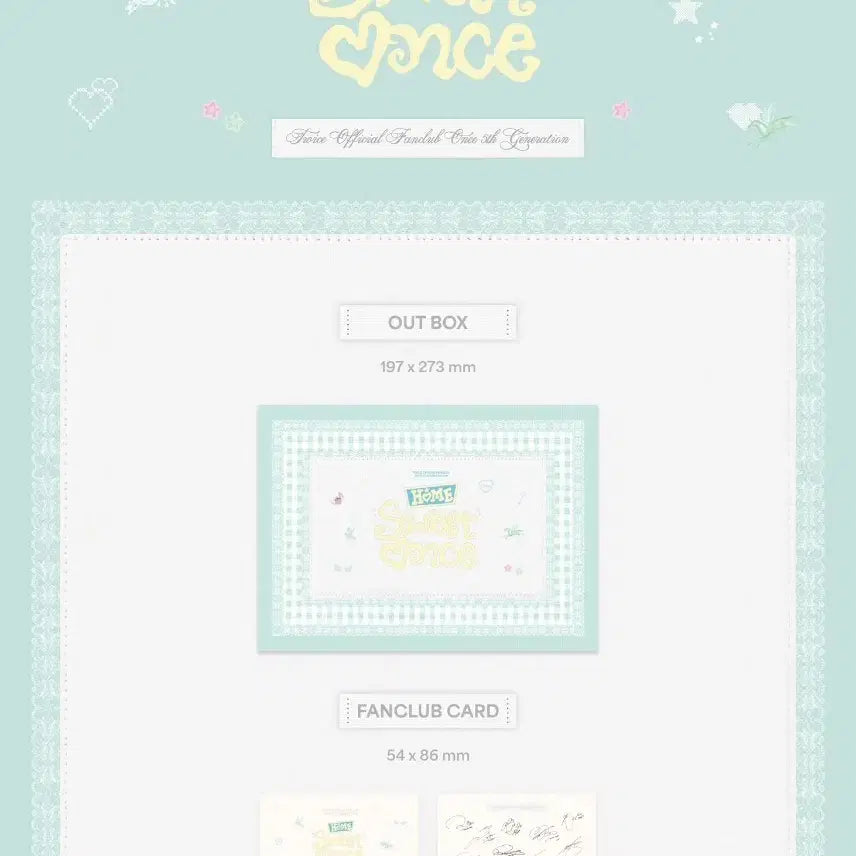 트와이스 원스 5기 팬클럽 키트 미개봉 풀구성