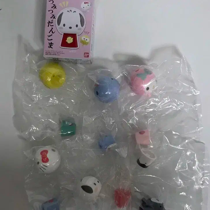 산리오 캐릭터즈 츠미츠미 단고마 피규어 미개봉 일괄판매입니다