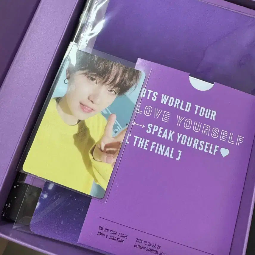 방탄소년단 스픽콘 파이널 DVD + 슈가 포카