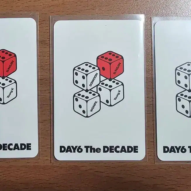 (새상품) 데이식스 성진 네모반 다이스버전 포토카드 3장 일괄