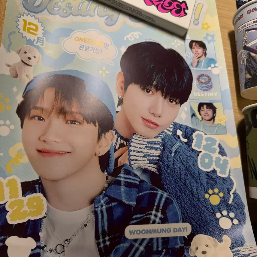 보넥도(명재현, 김운학, 운멍즈) 생카컵