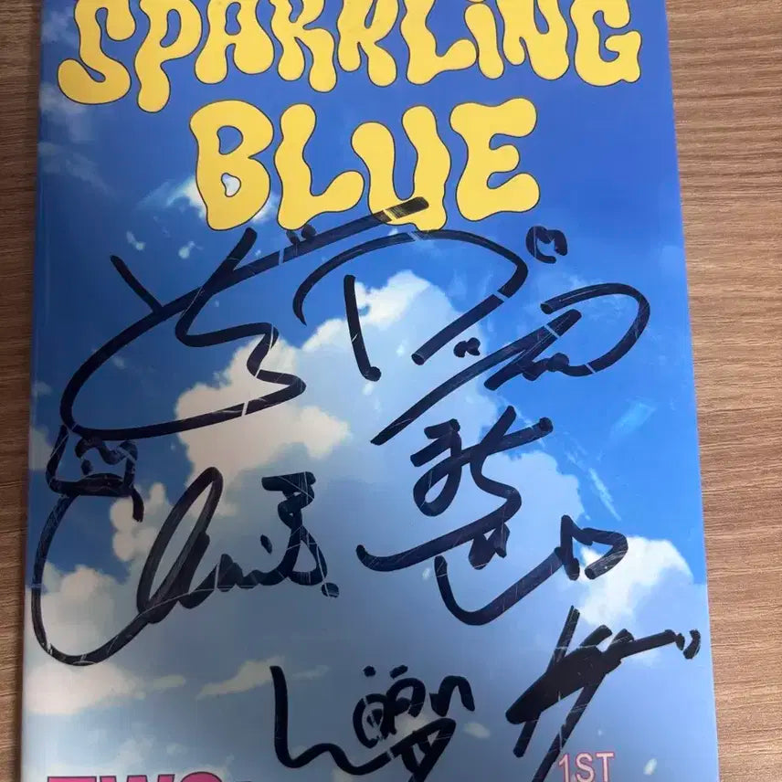 투어스 Sparkling Blue 위버스 싸인 앨범