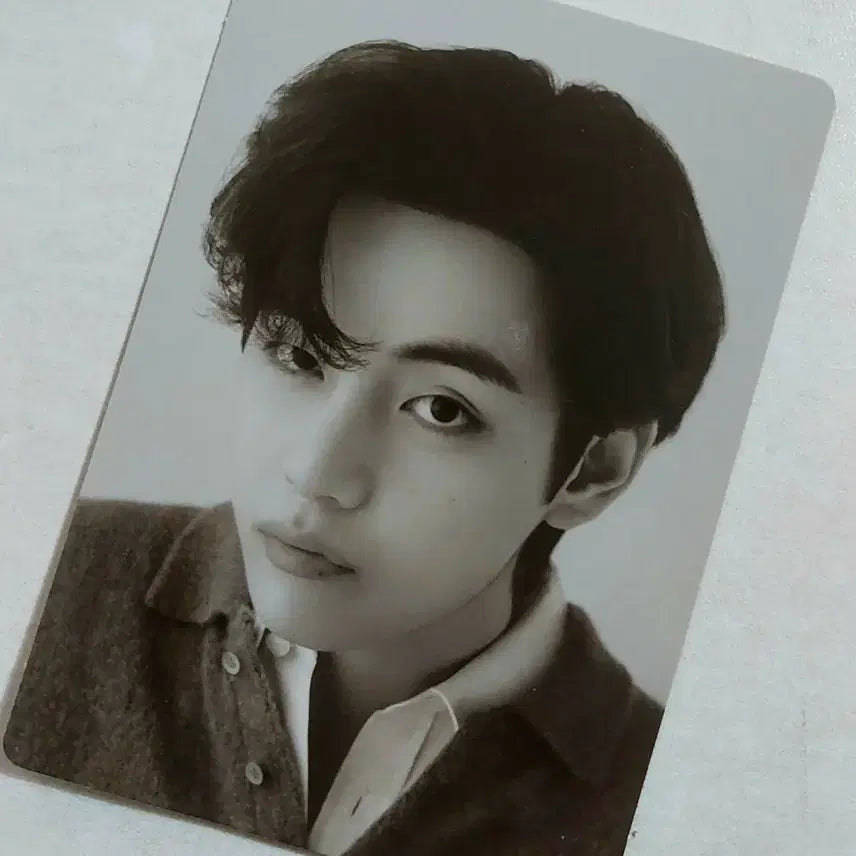 BTS 뷔 모노크롬 ID visitor card/뷔 미니포토카드