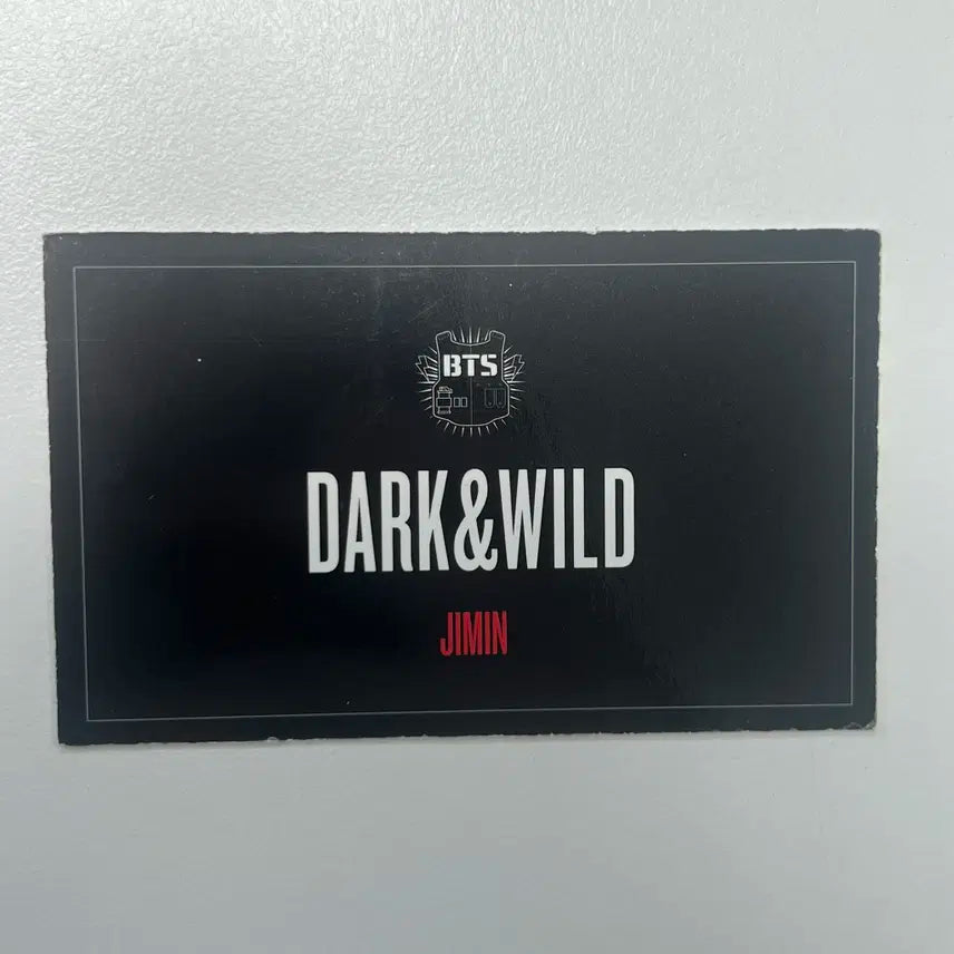 BTS 방탄 지민 다크앤와일드 댄져 포카(뒷면 하자 있음)