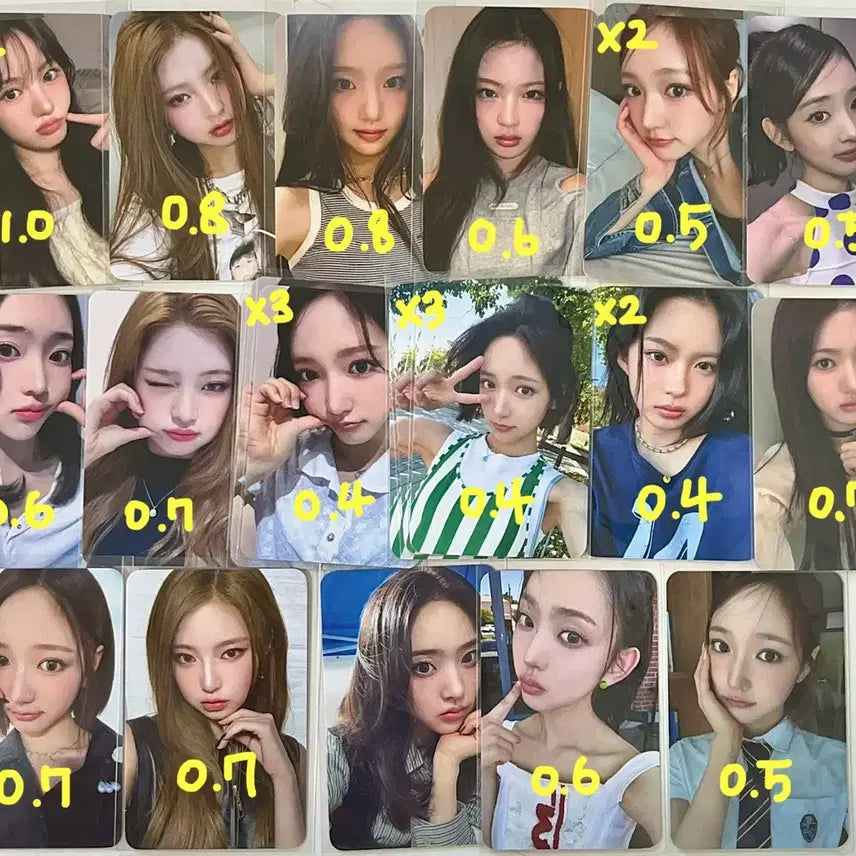 키키 kiiikiiii 미공포 지유 키야 하음 이솔 수빈 포카 포토카드