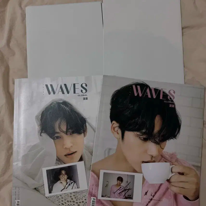 민규 웨이브 잡지 및 포카