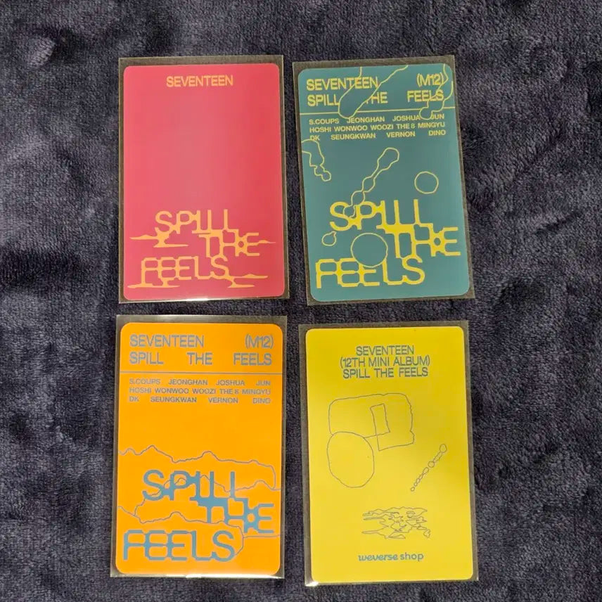 세븐틴 디에잇 스필더필즈 spill the feels 포카 일괄 양도