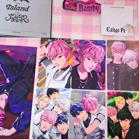 플레이브 밤비 뱅가드 폴라로이드 2주년 팝업 포카 + 샤쉐 +  사진덤