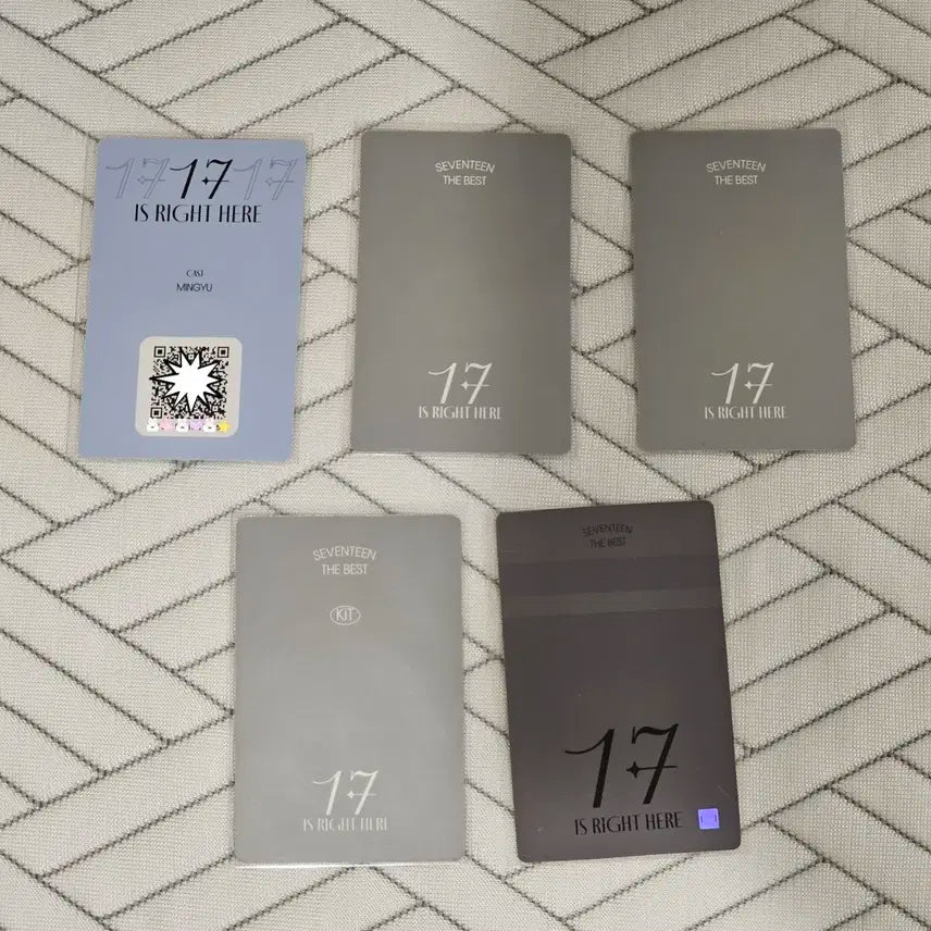 세븐틴 민규 17라잇히어 포카 럭드 일괄 양도 키트 위버스버전