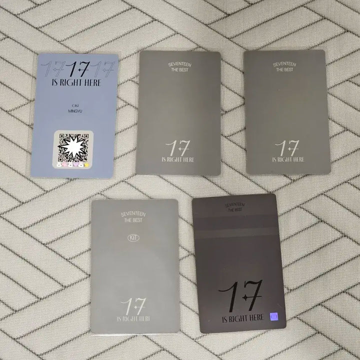 세븐틴 민규 17라잇히어 포카 럭드 일괄 양도 키트 위버스버전