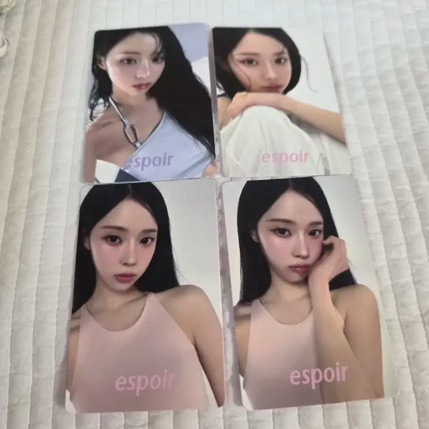 에스쁘아 윈터 포토카드 4장 세트