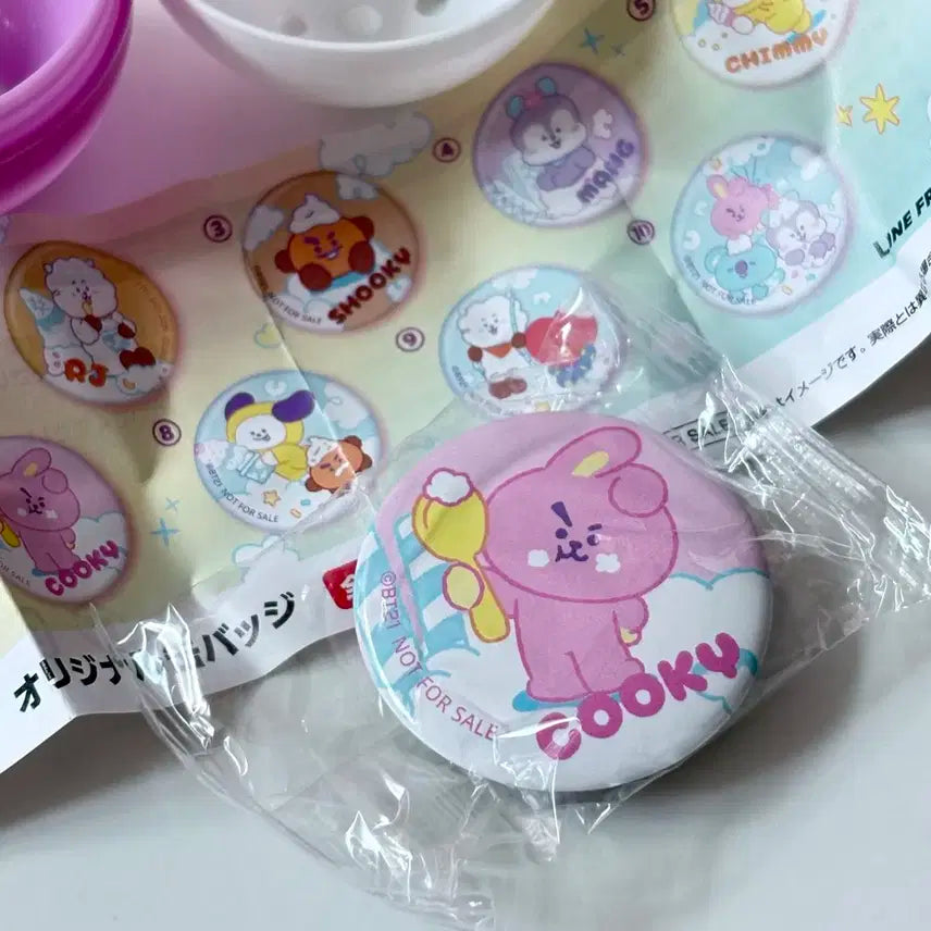 쿠라스시 BT21 한정 캔뱃지 쿠키 정국