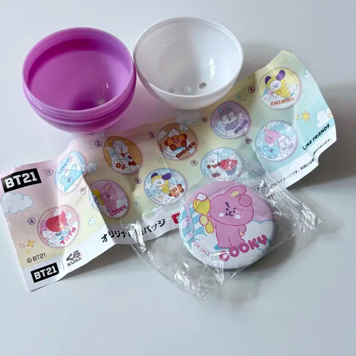 쿠라스시 BT21 한정 캔뱃지 쿠키 정국