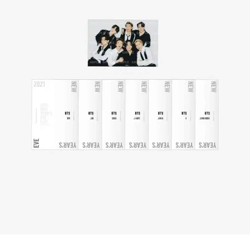 방탄소년단 2021 뉴이어이브 포스트카드 세트