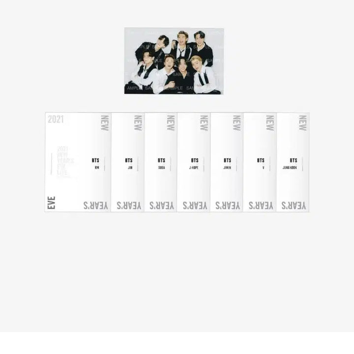 방탄소년단 2021 뉴이어이브 포스트카드 세트