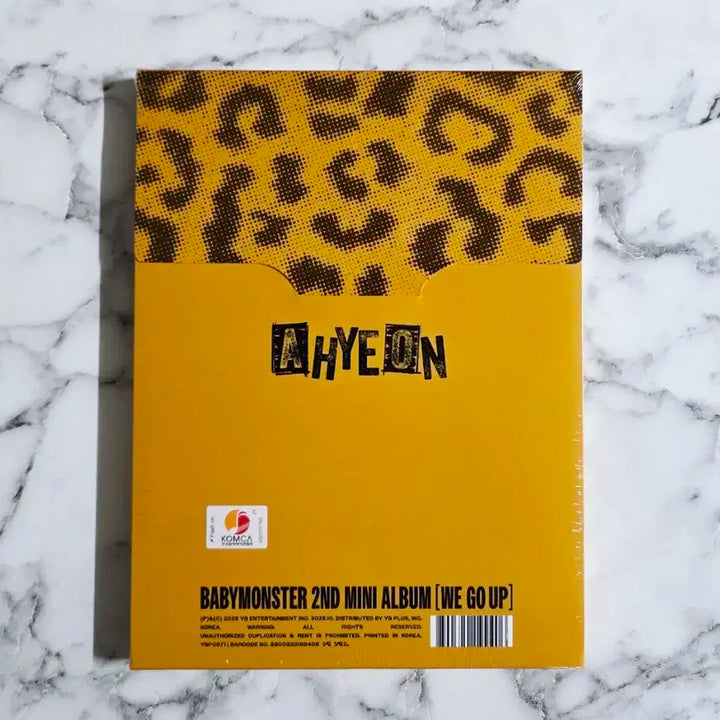 (미개봉) 베이비몬스터 위고업 패턴 버전 앨범 아현 pattern 베몬