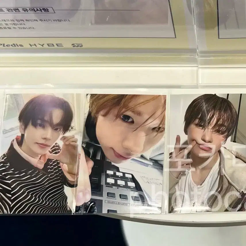 투어스 play hard 팝업 더현대 특전 포카세트