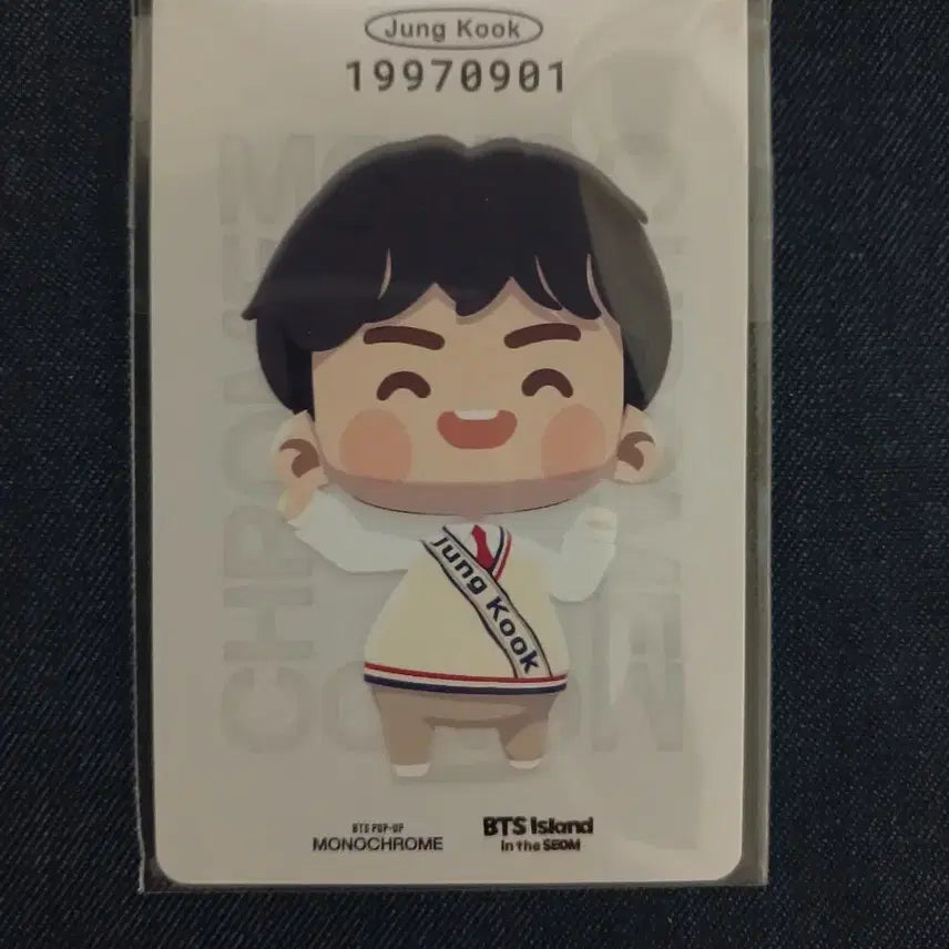 방탄 인더섬 정국 모노크롬 포카