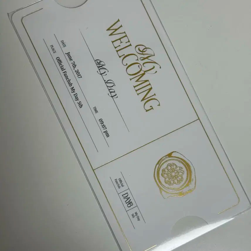 데이식스 웰커밍 카드 마이데이 5기 키트 굿즈