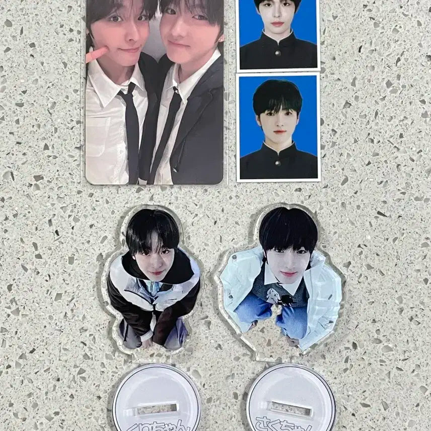 세트) 리쿠 사쿠야 엔시티위시 슴스 언박싱 유닛포카 아크릴스탠드 증사