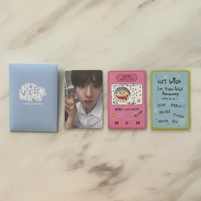 엔시티위시 사쿠야 포카 1주년 럭키 카드 세트