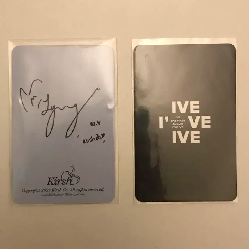 아이브 장원영 가을 포카 키르시 IVE