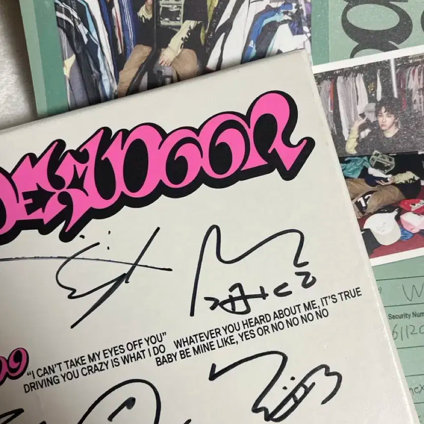 보넥도 전멤 친필 싸인앨범