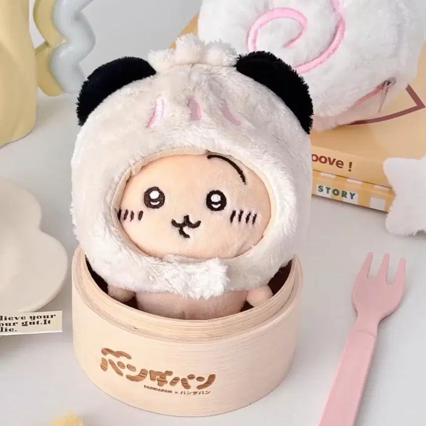 [찜기일괄] 판다만두모자 10cm 인형모자  만두모자 판다모자