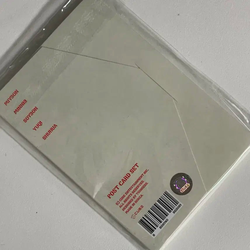 (미개봉) 아이들 I-dle 네버랜드 3기 팬미팅 엽서 굿즈