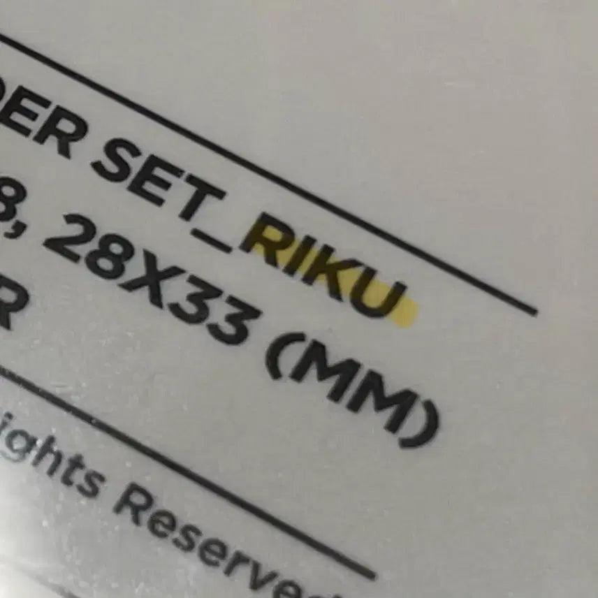 (미개봉) 리쿠 스오위 증사키링 증사홀더 엔시티위시 스쿨오브위시