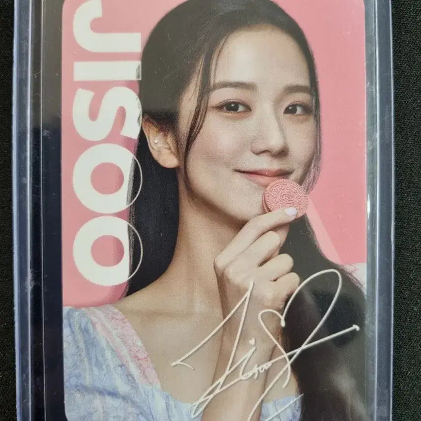 블랙핑크 지수 오레오 포토카드