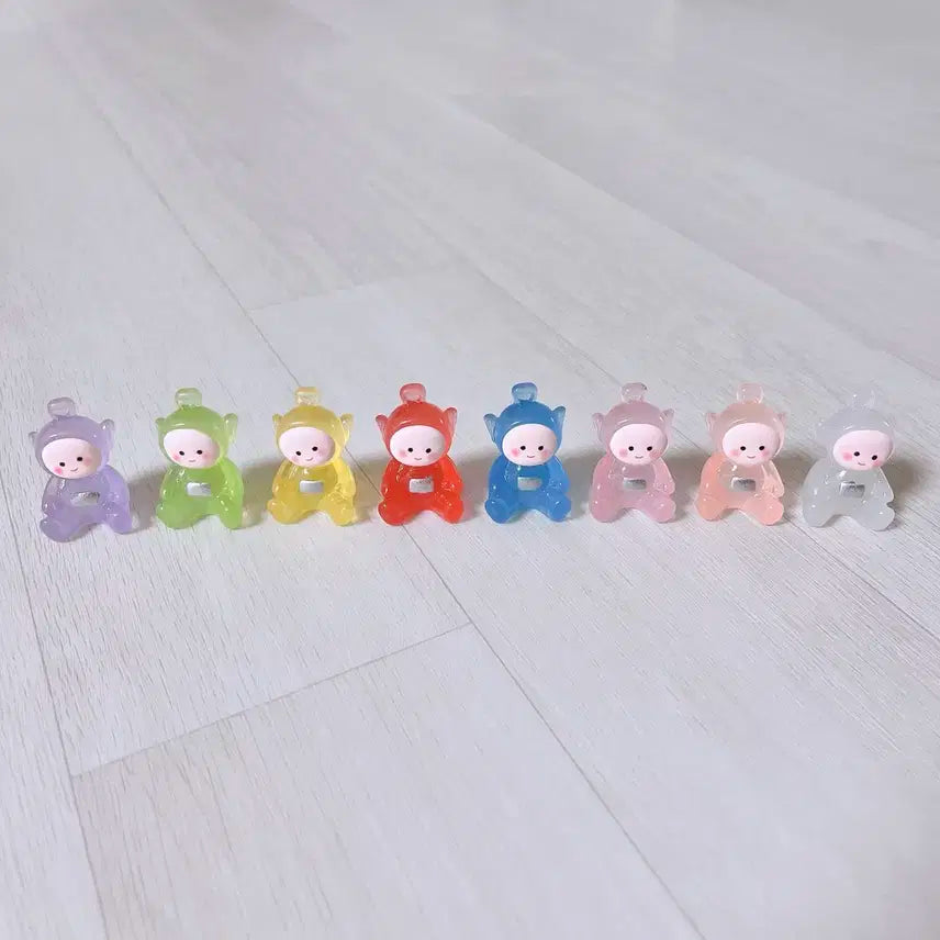 텔레토비 미니피규어(야광) 8종세트 / 새상품