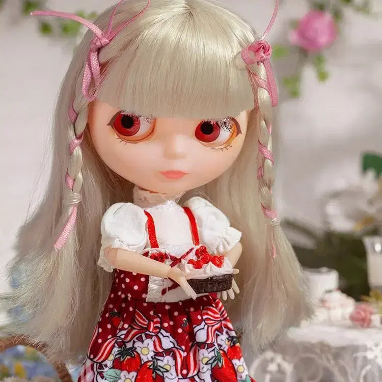 [무료배송]팝마트 브라이스 딸기 브라이스 스트로베리드레스