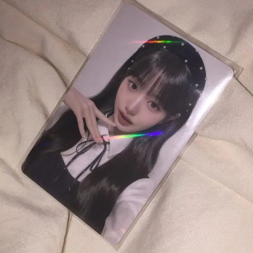 아이브 원영 파파존스 포카 포토카드