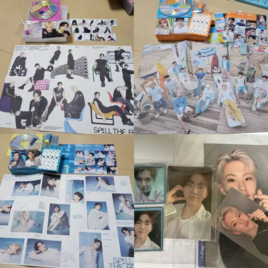 세븐틴 스필더필스 일반반 특전포함 3종 일괄 개봉앨범 포카 판매 처분