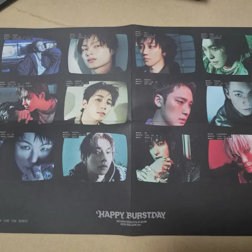 택포일괄)세븐틴 Happy Burstday HBD 개봉앨범 포카