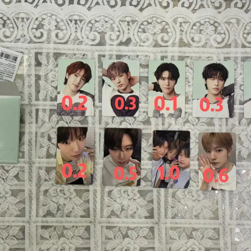 엔시티위시 컬러 팝업 증사 포카 엠디 양도