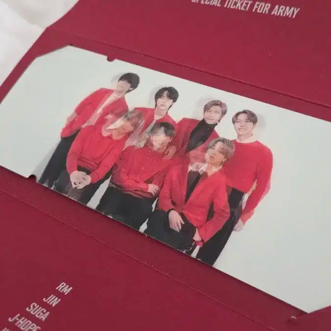 BTS 방탄 맵솔콘 랜티큘러 티켓 굿즈