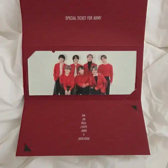 BTS 방탄 맵솔콘 랜티큘러 티켓 굿즈